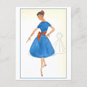 Carte Postale Design de mode vintage pour habiller, Créateurs St