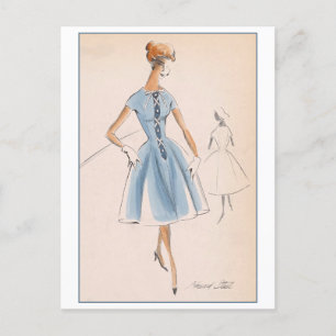 Carte Postale Design de mode vintage pour habiller, Créateurs St