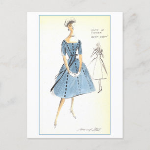 Carte Postale Design de mode vintage pour habiller, Créateurs St