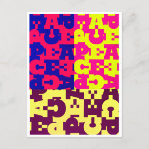 Carte Postale Design de paix