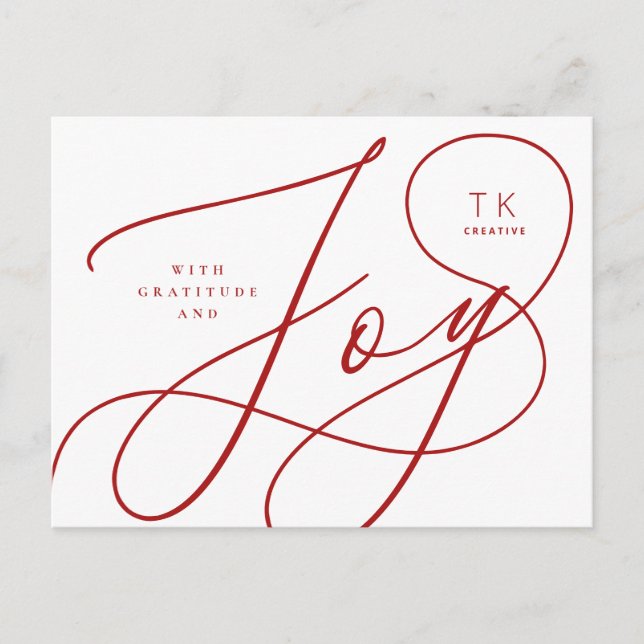 Carte Postale Design d'entreprise/d'entreprise moderne Joy (Devant)