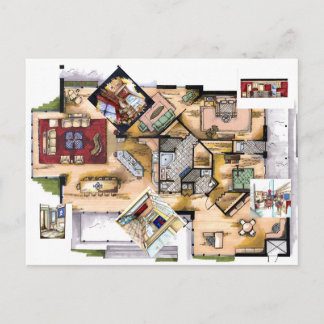 Carte postale design d'intérieur