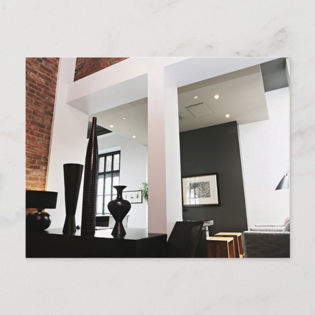 Carte Postale design d'intérieur loft moderne (Devant)