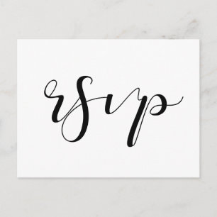 Carte Postale Design élégant RSVP