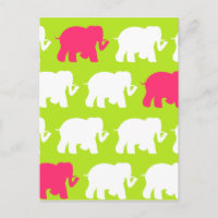 Design éléphant vert citron