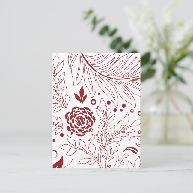 Carte Postale Design floral 28 (Debout devant)
