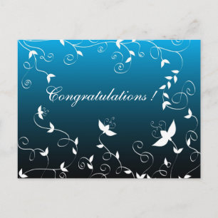 Carte Postale Design floral artistique