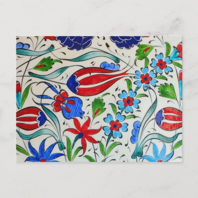Carte Postale Design floral turc (Devant)
