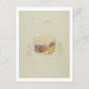 Carte Postale Design for an illustration for Walter Scott's Lad