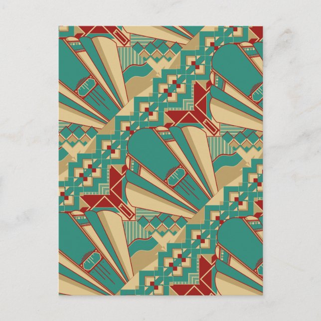 Carte Postale Design géométrique Art déco (Devant)