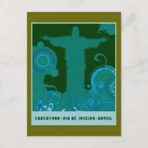 Carte Postale Design graphique Corcovado
