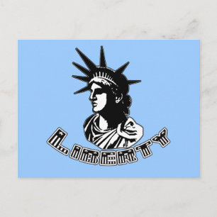 Carte Postale Design graphique Statue des produits Liberty