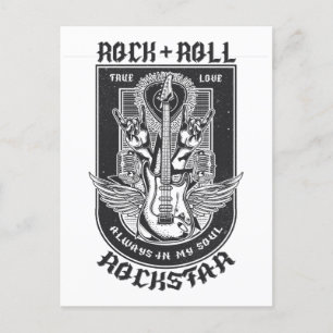 Carte Postale Design Guitar Rock