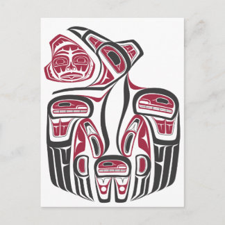 Carte Postale Design Haida Raven