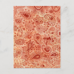 Carte postale Design henné