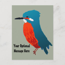 Carte Postale Design Kingfisher