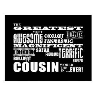 Cartes Postales Meilleur Cousin Originales Zazzle Fr