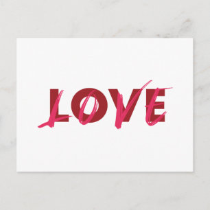 Carte Postale Design moderne, dynamique, cool, tendance de Love
