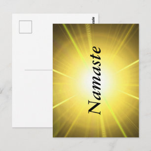 Carte Postale Design Namaste