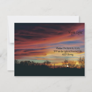 Carte Postale * Design "Night Light"