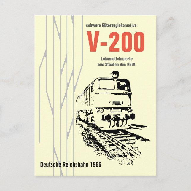 Carte Postale Design publicitaire Reichsbahn (Devant)