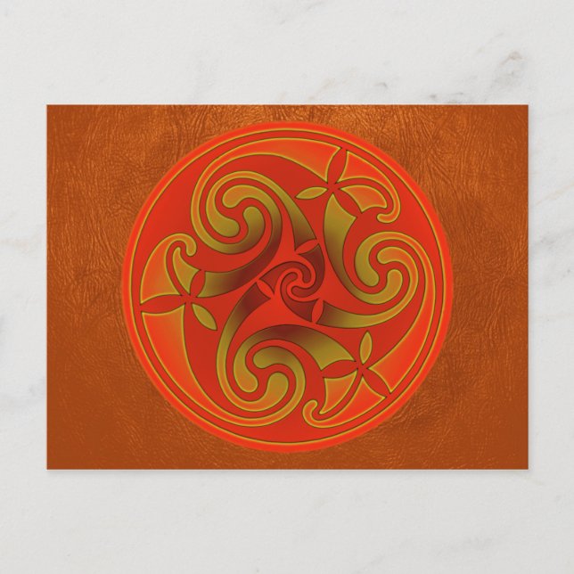 Carte postale Design Spiral Art Celtique (Devant)