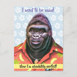 Carte postale design Vain Gorilla.