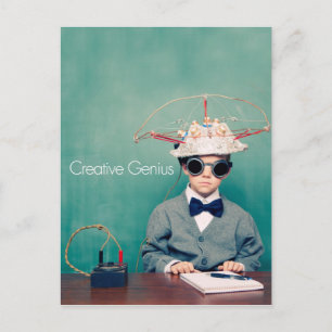Carte Postale Designs de génie créatif