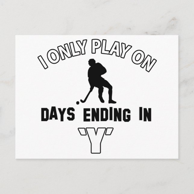 Carte Postale Designs de hockey (Devant)