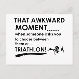 Carte Postale Designs de sport de triathlon