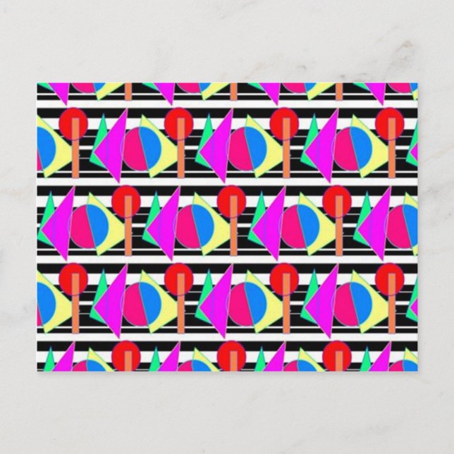 Carte Postale Designs des années 80 (Devant)
