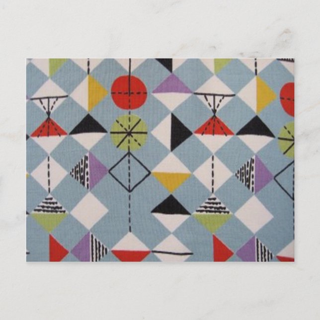 Carte Postale Designs rétro des années 1950 (Devant)
