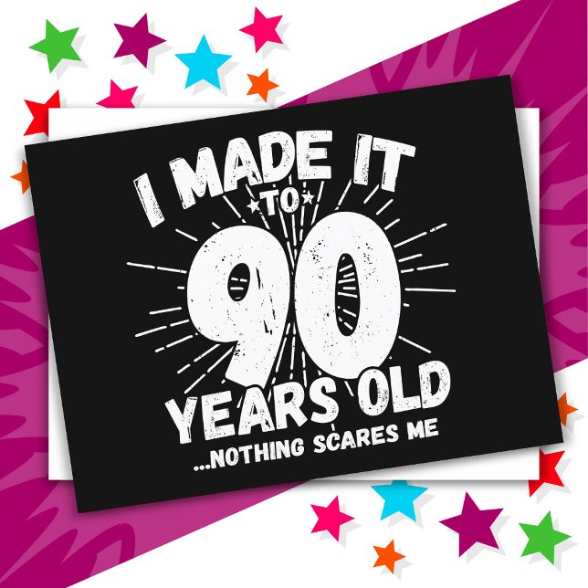 Carte Postale Désir de 90 ans Mème sarcastique Drôle 90e anniver (Créateur téléchargé)