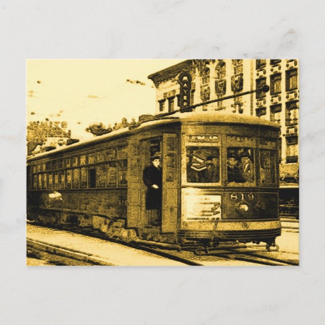 Carte Postale Desire Streetcar sur Canal St (Devant)