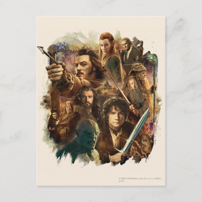Carte Postale DESOLATION OF SMAUG™ Characters (Devant)