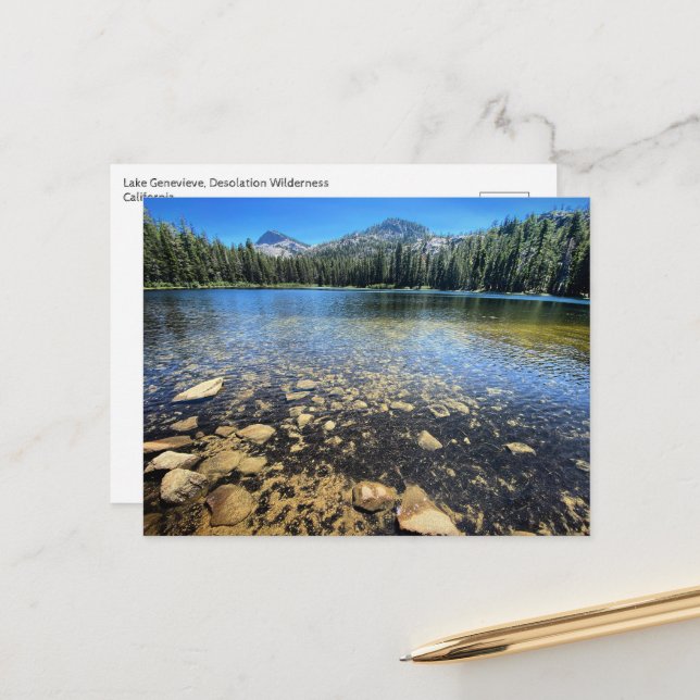 Carte postale - Desolation Wilderness, Californie (Devant/Arrière en situation)