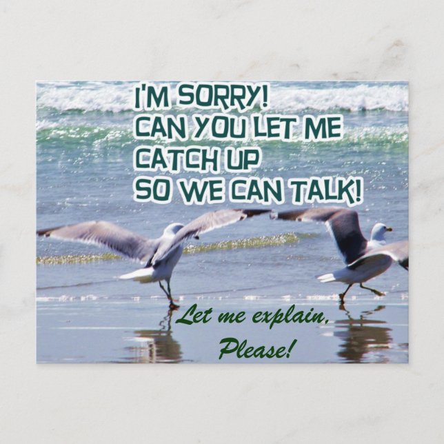 Carte Postale Désolé (Devant)