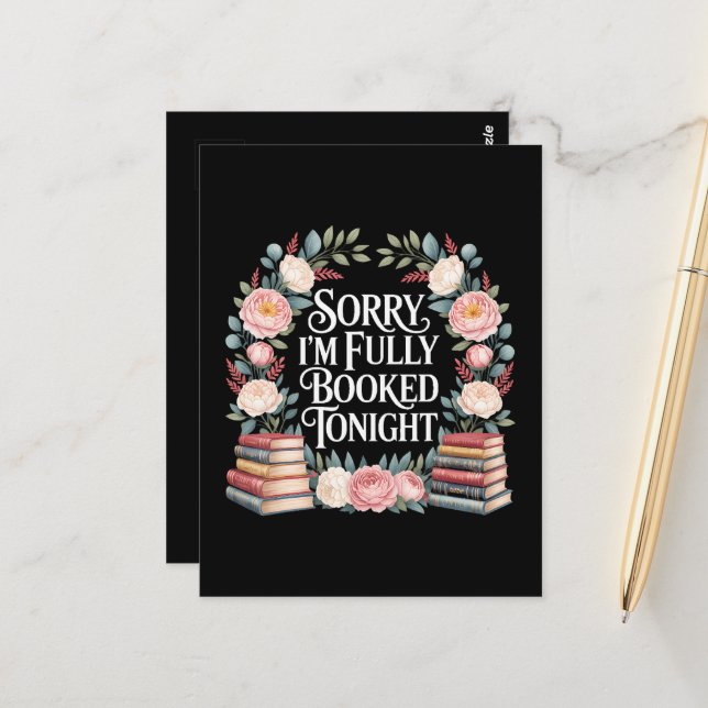 Carte Postale Désolé, je suis complet ce soir  (Devant/Arrière en situation)