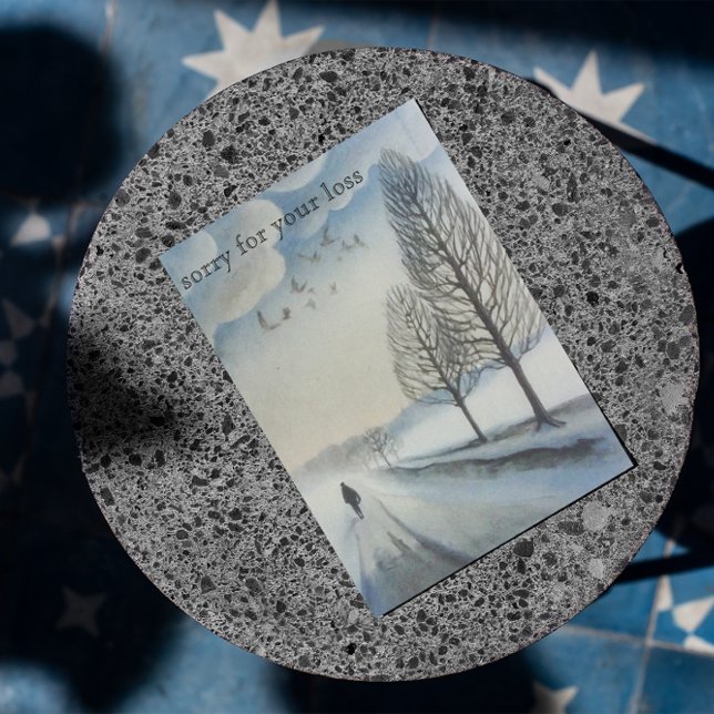 Carte Postale Désolé pour votre perte, personnalisable (Créateur téléchargé)