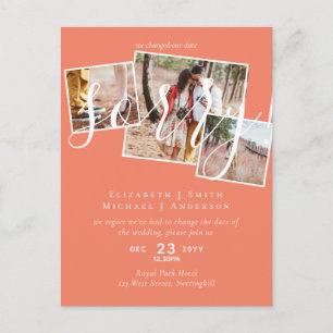 Carte Postale DÉSOLÉ ! Remise du mariage Changement de date PHOT