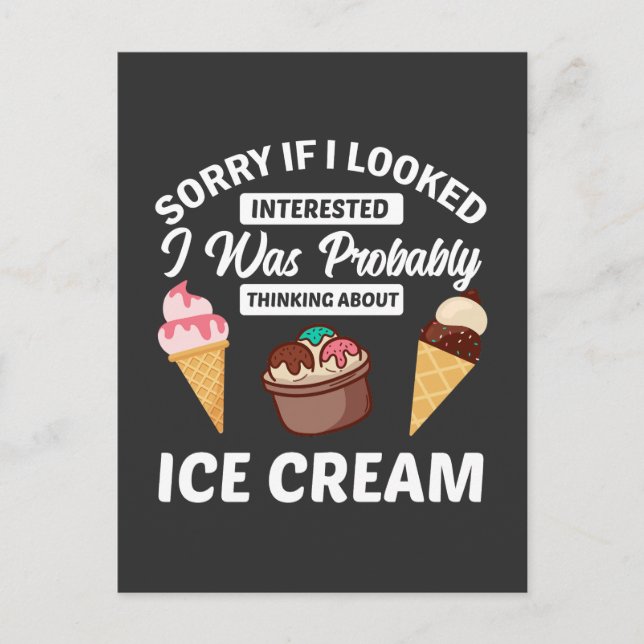Carte Postale désolé si j'avais l'air intéressé, j'étais probabl (Devant)