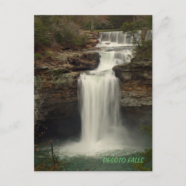 Carte postale Desoto Falls (Devant)