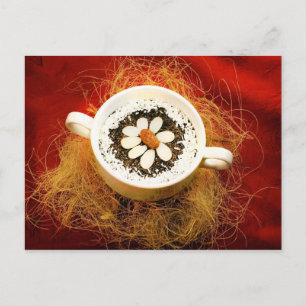 Carte Postale Dessert de Makówki dans la Mug à double main