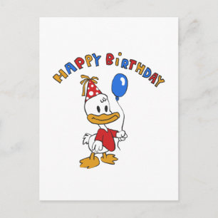 Carte Postale Dessin animé d'anniversaire de canard   choisir la