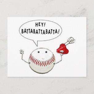 Carte Postale Dessin animé de baseball