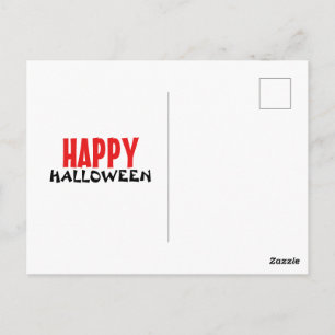 Carte Postale Dessin animé de fantôme d'Halloween dans la ville 
