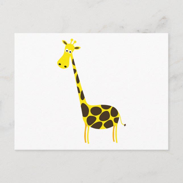 Carte Postale Dessin animé de girafe (Devant)