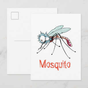 Carte Postale Dessin animé de moustique