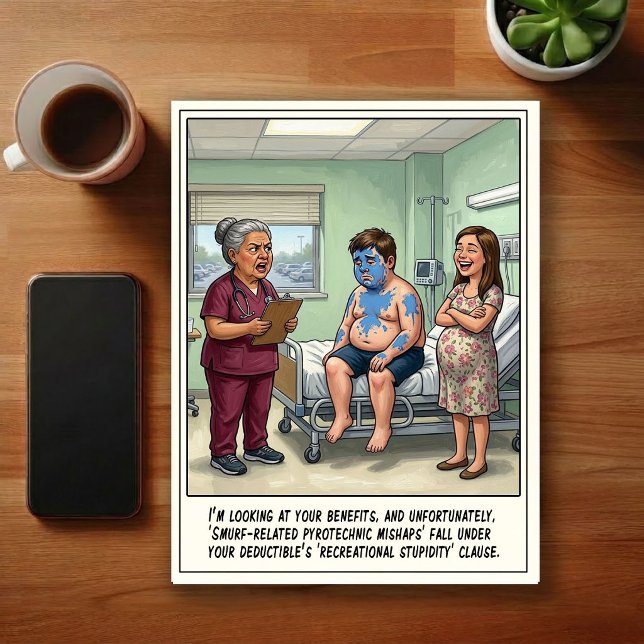 Carte Postale Dessin animé de révélation du sexe à la salle d'ur (Créateur téléchargé)
