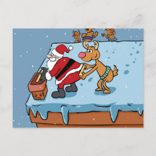 Carte Postale Dessin animé de Santa Claus christmas